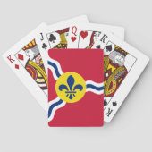 Deck Playing Cards with Flag of St. Louis, USA トランプ (裏面)