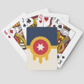 Deck Playing Cards with Flag of Tulsa, Ohio, US トランプ (裏面)