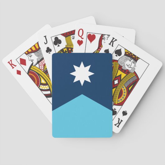 Deck Playing Cards with new Flag of Minnesota トランプ (裏面)