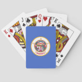 Deck Playing Cards with old Flag of Minnesota トランプ (裏面)