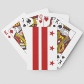 Deck Playing Cards with old Flag of Washington DC トランプ (裏面)