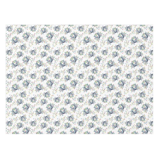 Deck the Claws Coastal Christmas Crab テーブルクロス (正面(横))