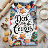 Deck The Cookies クリスマス キッチンタオル