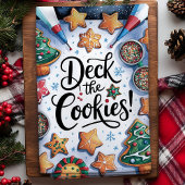 Deck The Cookies クリスマス キッチンタオル