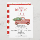 Deck the Hall, Christmas Open House 招待状 (正面/裏面)