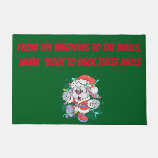 DECK THE HALLS ドアマット (正面)