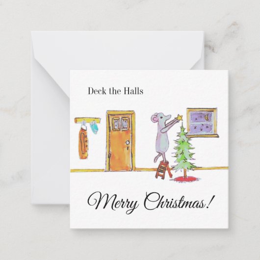 Deck The Halls ノートカード (正面)