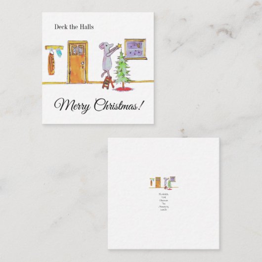 Deck The Halls ノートカード (正面/裏面)