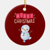 Deck the Halls: メリークリスマスの歓喜" セラミックオーナメント (正面)