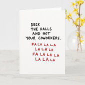 Deck The Halls Not Your Coworkers カード (黄色い花)