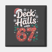 Deck the Halls With 6 7 Funny Christmas Six Seven  マグネット (正面)