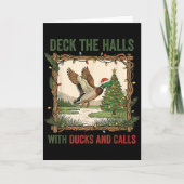 Deck The Halls With Ducks And Calls Christmas Hunt カード (正面)