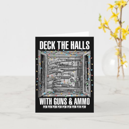 Deck The Halls With Guns & Ammo カード (黄色い花)