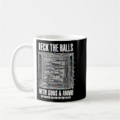 Deck The Halls With Guns & Ammo コーヒーマグカップ (左)