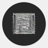 Deck The Halls With Guns & Ammo (on Back) ラウンドシール (正面)