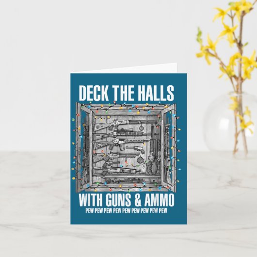 Deck The Halls With Guns And Ammo  カード (黄色い花)