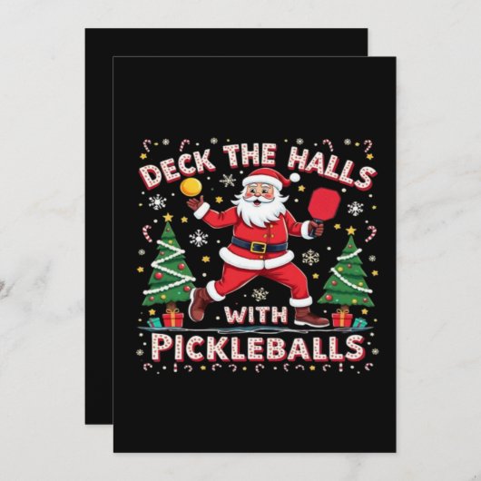 Deck The Halls With Pickleballs  セーブザデート (正面/裏面)