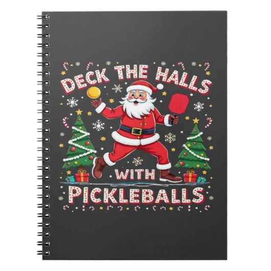 Deck The Halls With Pickleballs  ノートブック (正面)