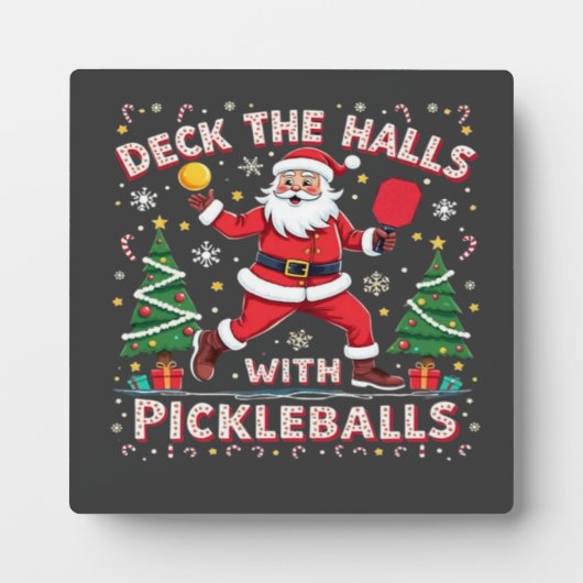 Deck The Halls With Pickleballs  フォトプラーク (正面)