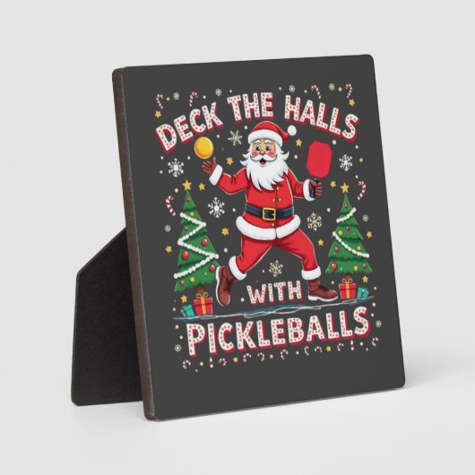 Deck The Halls With Pickleballs  フォトプラーク (正面)