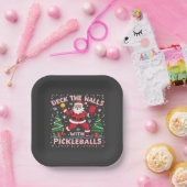 Deck The Halls With Pickleballs  ペーパープレート (パーティー)