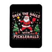 Deck The Halls With Pickleballs  マグネット (縦)