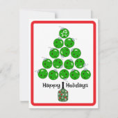 Deck the Halls with Pickleballs Christmas Party 招待状 (正面)