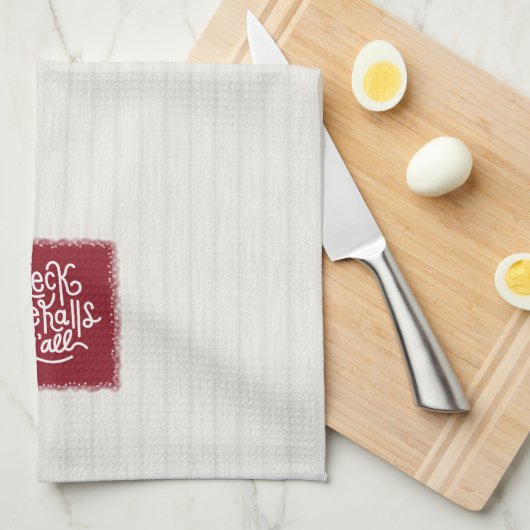 Deck the Halls Y'all キッチンタオル (四つ折り)