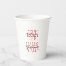 Deck the Halls Y'all クリスマス紙コップ
