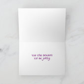 Deck the Holesクリスマスカード シーズンカード (内部)