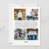 Deck the Holesバスケットボールの数々の写真 シーズンカード (裏面)