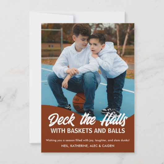 Deck the Holesバスケットボールの数々の写真 シーズンカード (正面)