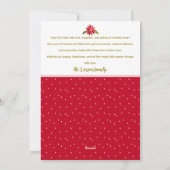 Deck the Holesパッチワーク家族フォトクリスマス シーズンカード (裏面)