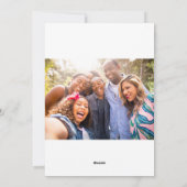 Deck the Holes家族の写真クリスマスカード シーズンカード (裏面)