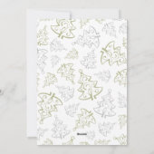 Deck the Holes家族の写真クリスマス シーズンカード (裏面)