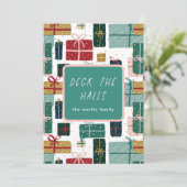 Deck the Holes かわいらし Holiday Gift Christmas シーズンカード (スタンド正面)