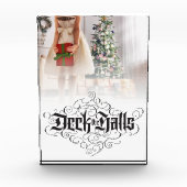 Deck the Holes カスタマイズ Christmas Blackレタリング フォトブロック (正面)