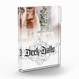 Deck the Holes カスタマイズ Christmas Blackレタリング フォトブロック