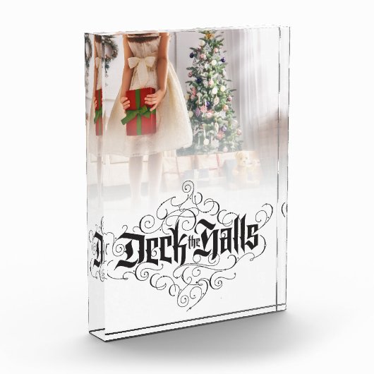 Deck the Holes カスタマイズ Christmas Blackレタリング フォトブロック (左)