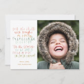 Deck the Holes カラフル Photo Holiday Card シーズンカード (正面)