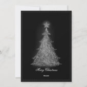 Deck the Holes Chalkboardフォトクリスマス シーズンカード (裏面)