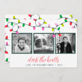 Deck The Holes Christmas Photo Card シーズンカード (正面/裏面)