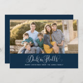Deck The Holes Christmas Photo Card シーズンカード (正面/裏面)