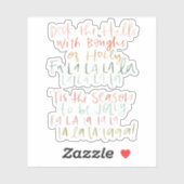 Deck the Holes Handlettered Stickers シール (シート)