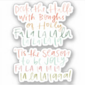 Deck the Holes Handlettered Stickers シール (正面)