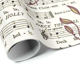 Deck the Holes Sheet Music Wrapping紙 ラッピングペーパー