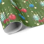 Deck the Holes Wrapping紙（ダークグリーン） ラッピングペーパー (ロールコーナー)