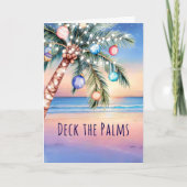 Deck the Palms Beach Christmas シーズンカード (正面)