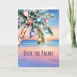 Deck the Palms Beach Christmas シーズンカード