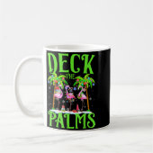 Deck The Palms Flamingo Trocal Christmas Lights Pa コーヒーマグカップ (左)